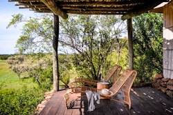 Lounge Area on Deck at Singita Faru Faru, Serengeti National Park, Tanzania, Africa