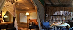 Luxury tent at Selous Serena Camp