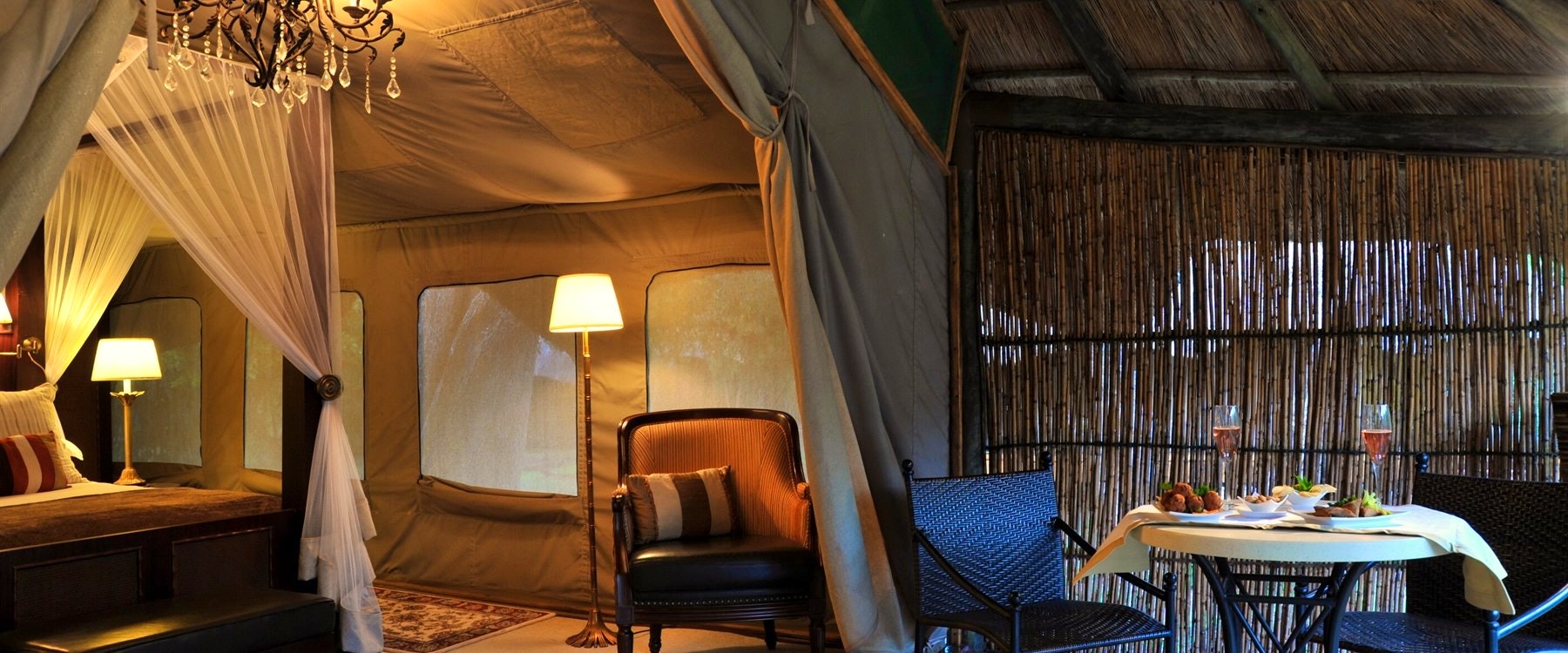 Luxury tent at Selous Serena Camp