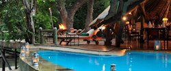 Pool area at Selous Serena Camp