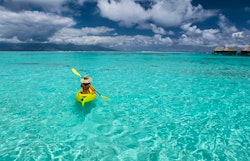 kayaking on the lagoon sofitel moorea ia ora beach resort moorea french polynesia gregoirelebacon