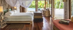 Bedroom in Villa 14 at Soneva Fushi, Maldives, Indian Ocean