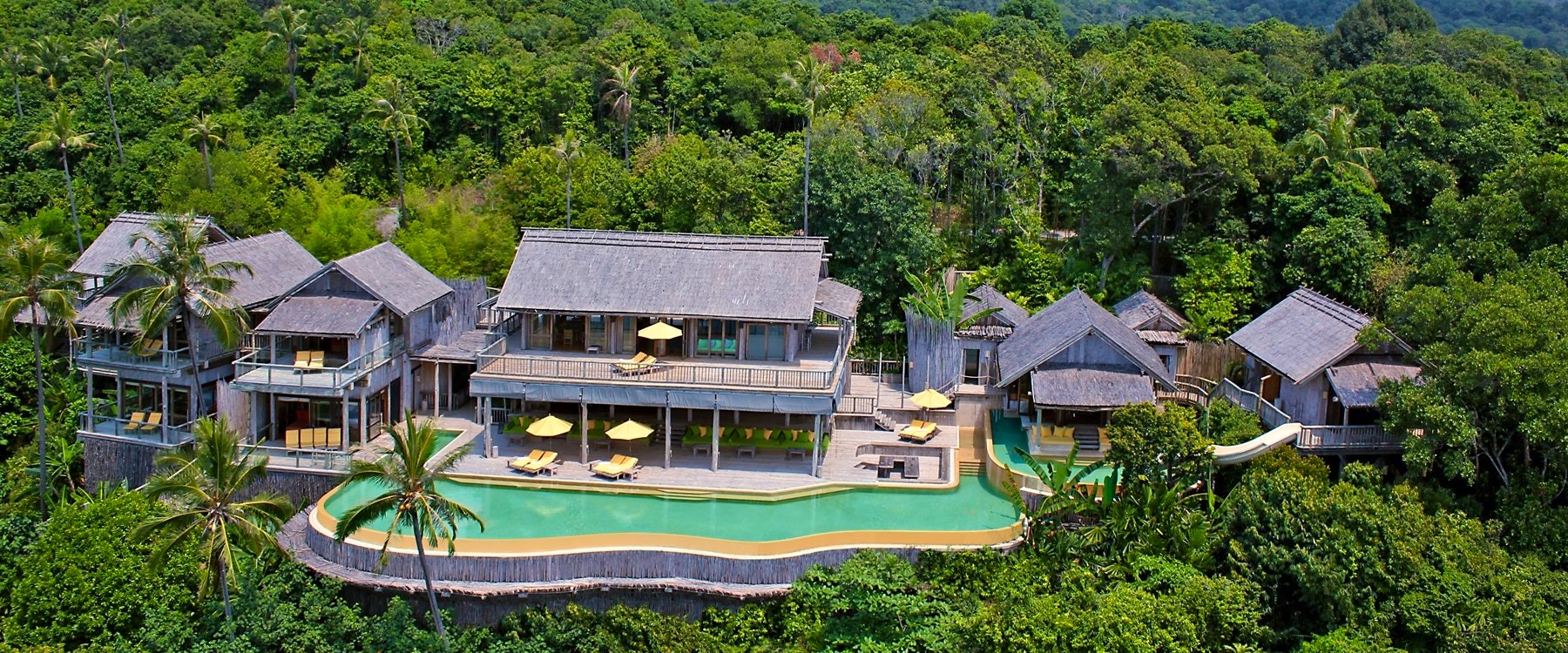 Aerial view of Soneva Kiri, Thailand