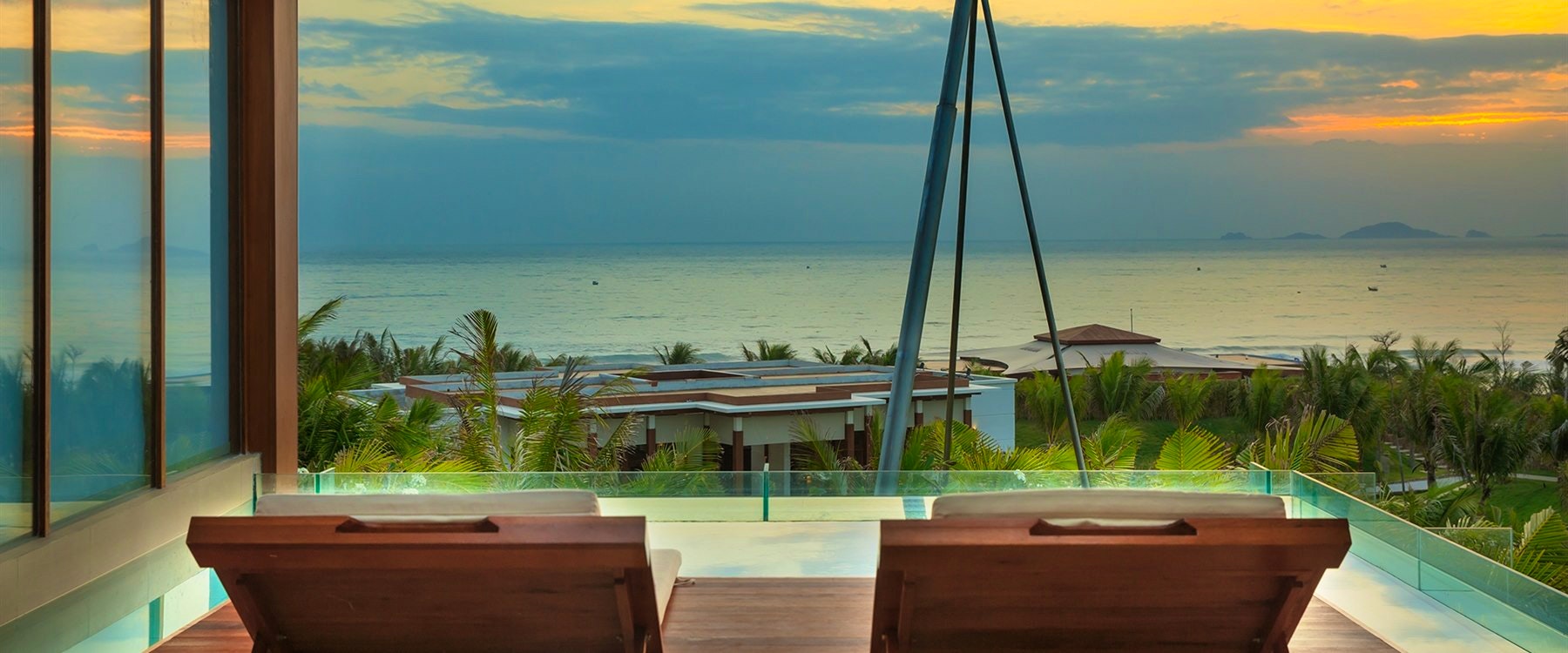 Spa suite outside lounge area at Fusion Resort Nha Trang