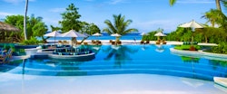 Swimming Pool at Six Senses Laamu, Maldives, Indian Ocean