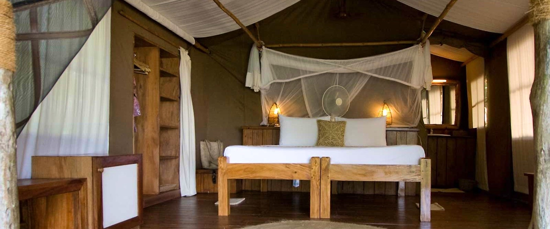 Standard bedroom at Fundu Lagoon
