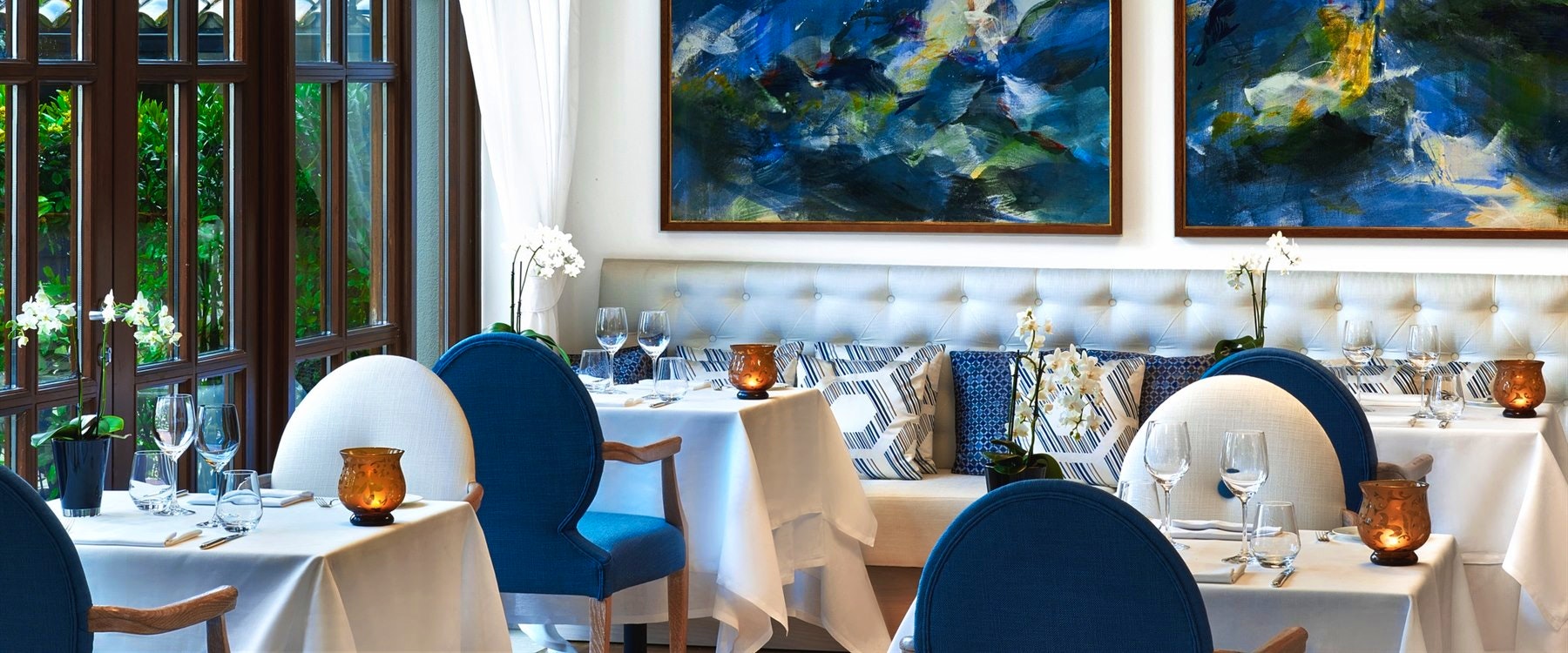 Aqua Restaurant at The St Regis Mardavall Mallorca Resort, Spain