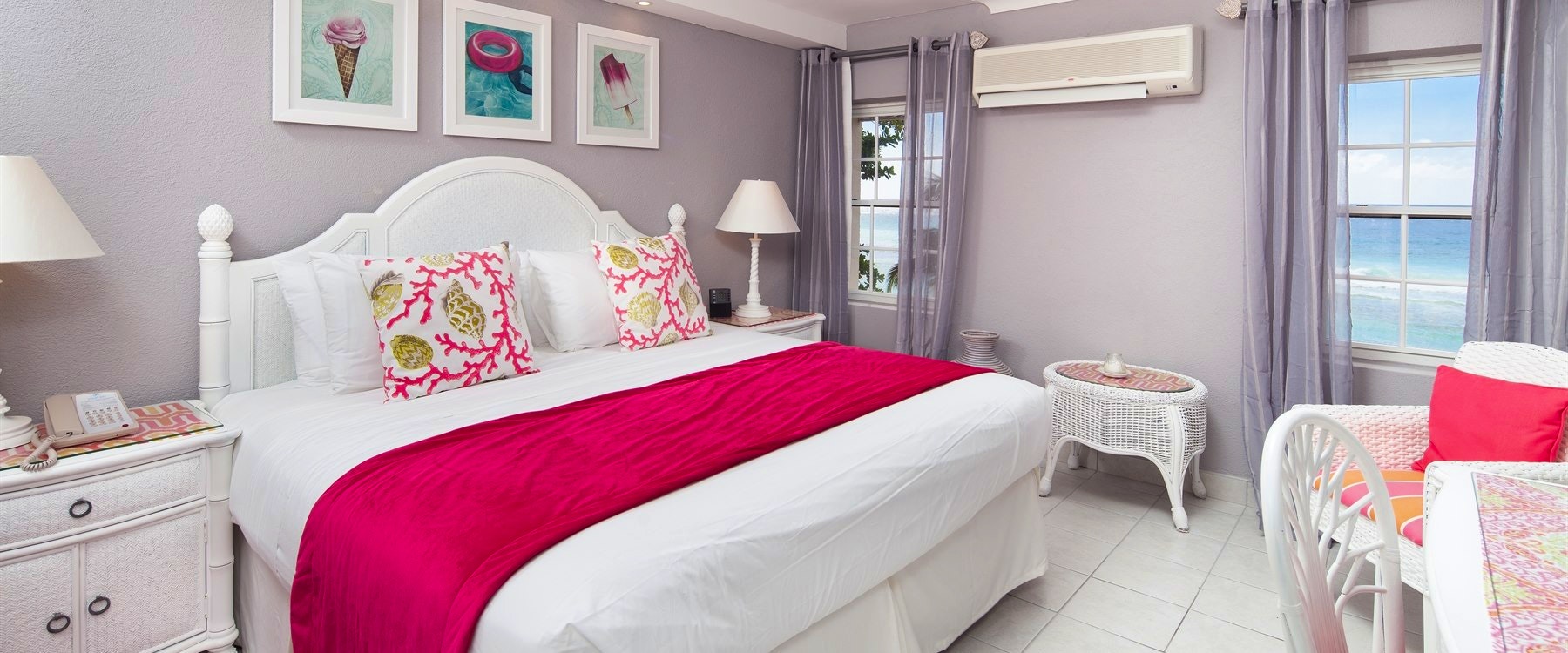 Ocean Front Family Bedroom at Sugar Bay, Barbados 