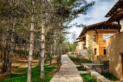 Suites Exterior Walkways, Six Senses Paro, Bhutan