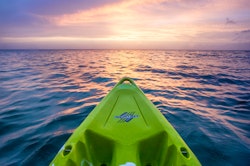 Sunset Kayaking, Secret Bay, Dominica, Caribbean
