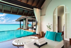 over water pool villa