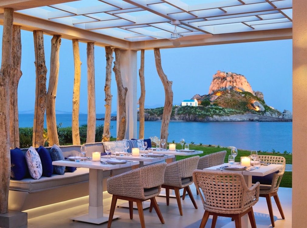 Ouzo Restaurant at Ikos Aria, Kos, Greece