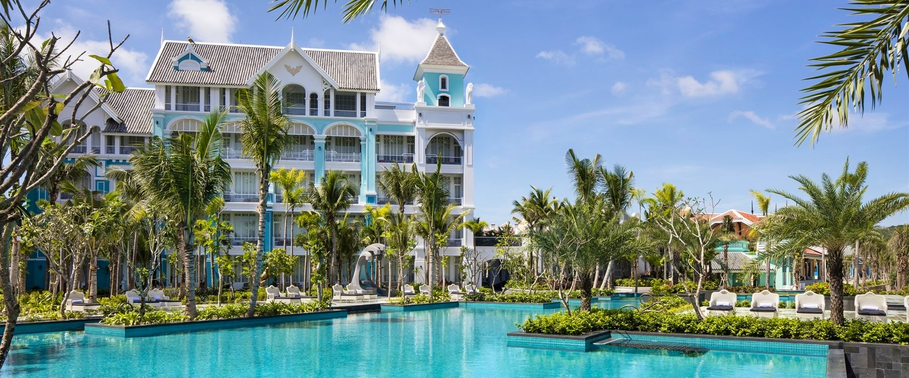 Swimming pool at JW Marriott Phu Quoc Emerald Bay Resort & Spa, Vietnam