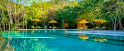 Swimming pool at Six Senses Ninh Van Bay, Vietnam