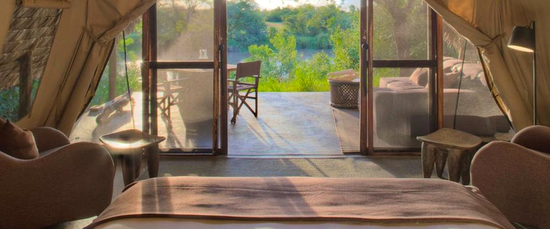 Interior of tent at &Beyond Grumeti Serengeti Tented Camp