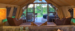 Interior of tent at &Beyond Grumeti Serengeti Tented Camp