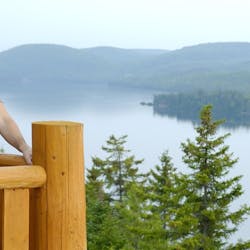 View of Lake at Hotel Sacacomie, Quebec