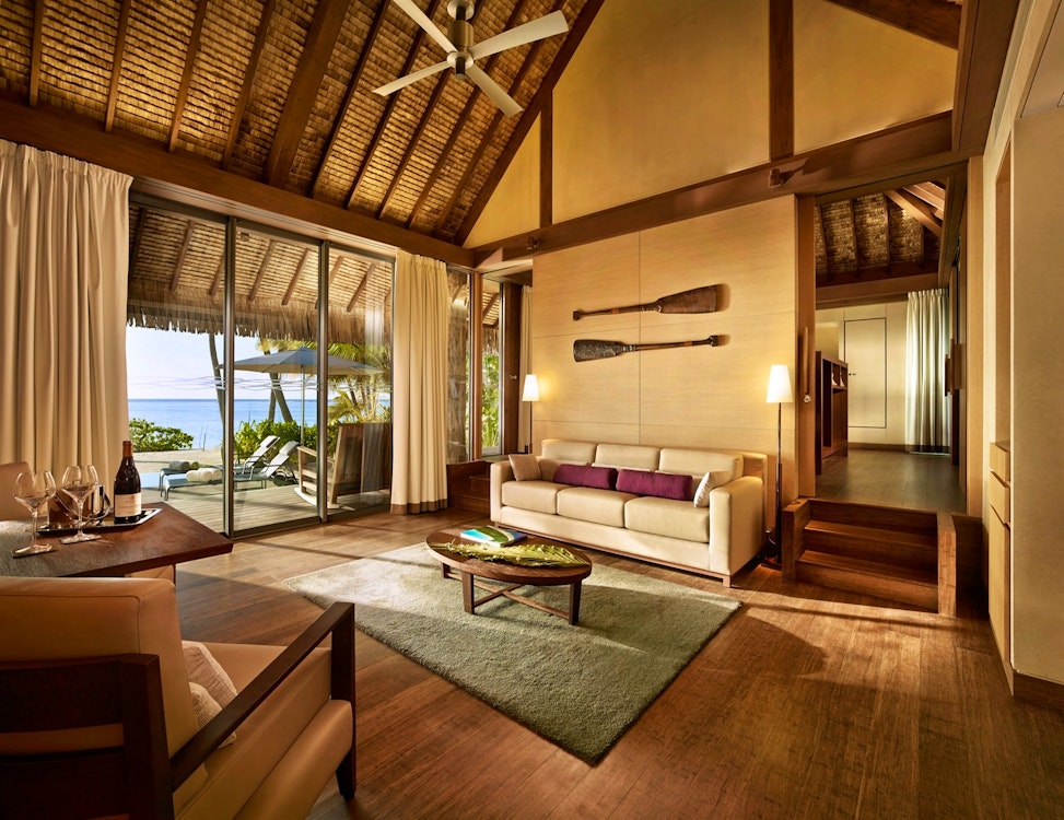 villa living room the brando tahiti french polynesia 