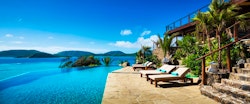 The Great House Pool at Necker Island, British Virgin Islands
