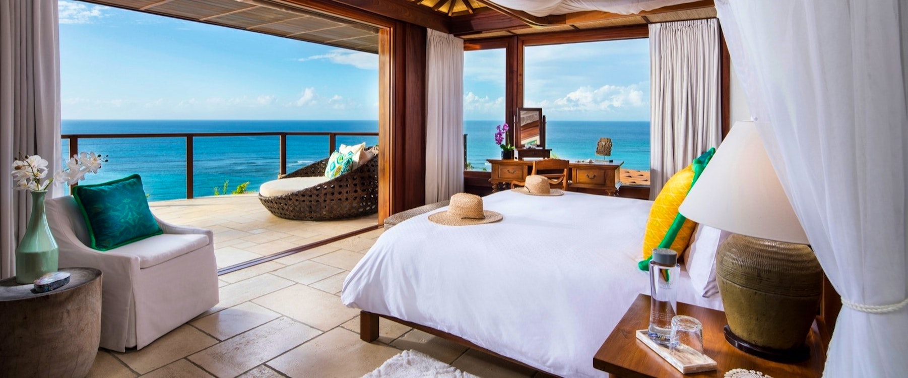 The Great House room at Necker Island, British Virgin Islands