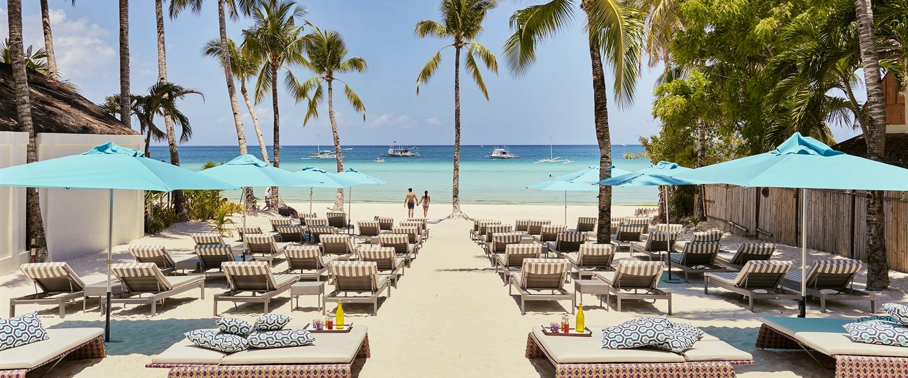 Beautiful beachfront at The Lind Boracay, Philippines
