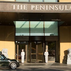 Main Entrance to The Peninsula Tokyo, Japan