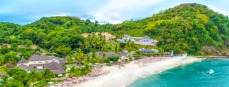 Enjoy sun-soaked beaches and daily activities at this St Lucian resort