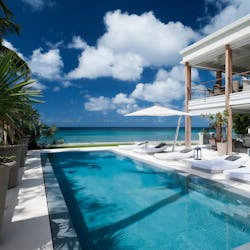 pool area at the dream barbados
