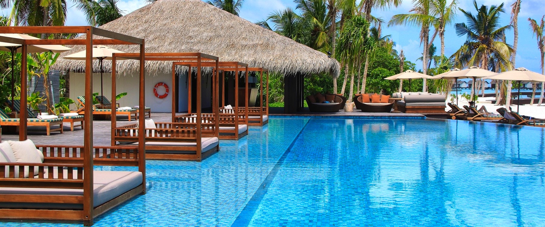 Swimming Pool at The Residence Maldives, Indian Ocean 