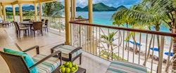 Ocean Front Terrace at The Landings Resort and Spa by Elegant Hotels, St Lucia
