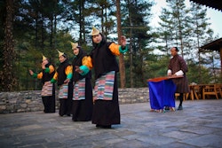 amankora thimphu lodge at night