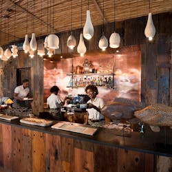 Restaurant at Thorntree River Lodge, Zambia