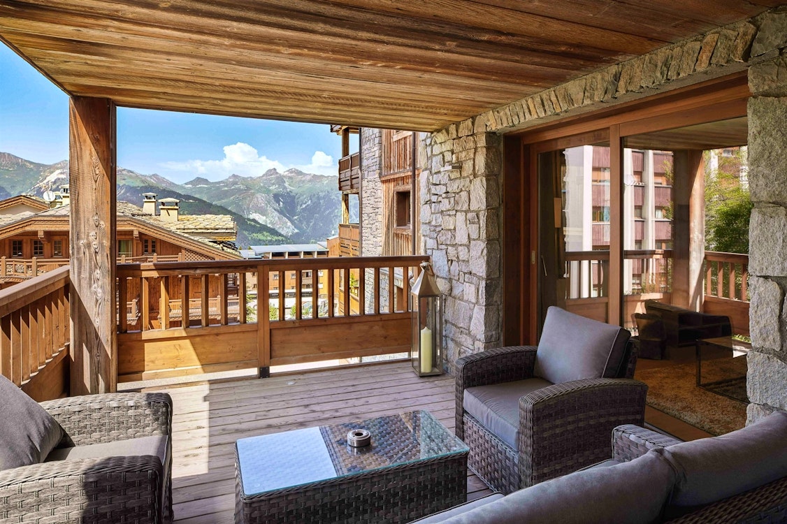 Three-Bedroom Prestige Apartment Terrace at Six Senses Residences, Courchevel