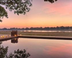 Sunset View at Time + Tide Chinzombo, South Luangwa Safari, Zambia, Africa