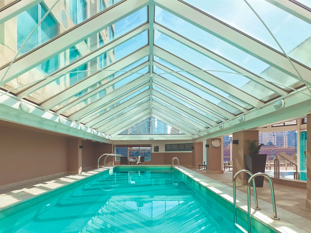 swimming pool at the langham melbourne