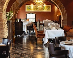 Tosca Restaurant at Castello di Casole, A Belmond Hotel, Tuscany, Italy