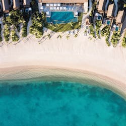 Aerial View of Six Senses Fiji