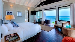 bedroom at triton villa at kamique anguilla