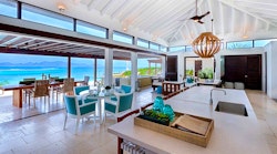 kitchen at triton villa at kamique anguilla