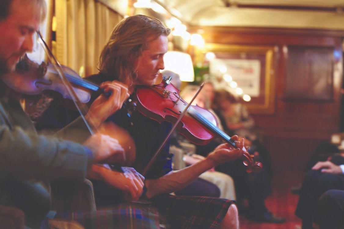 Entertainment at Royal Scotsman, A Belmond Train, Scotland