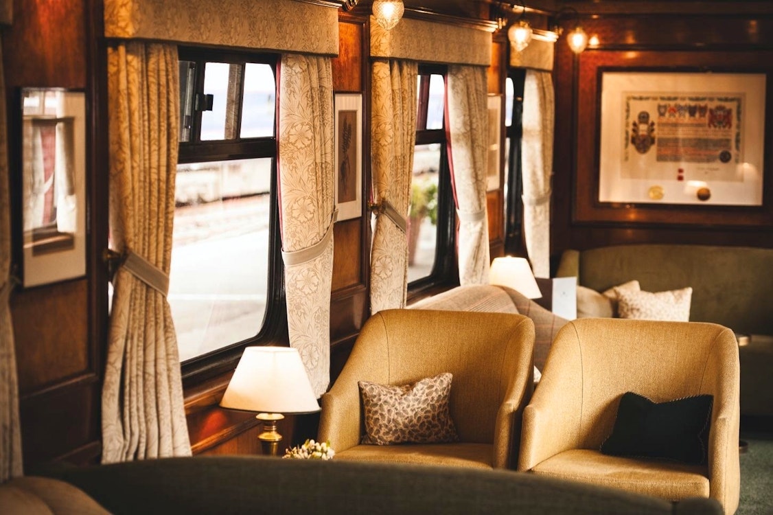 Interior at Royal Scotsman, A Belmond Train, Scotland