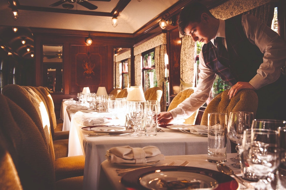 Dining at Royal Scotsman, A Belmond Train, Scotland