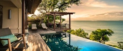 Two bedroom premier ocean villa sunset at Four Seasons Resort Bali at Jimbaran Bay
