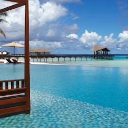 Swimming Pool Overlooking the Ocean at The Residence Maldives, Indian Ocean