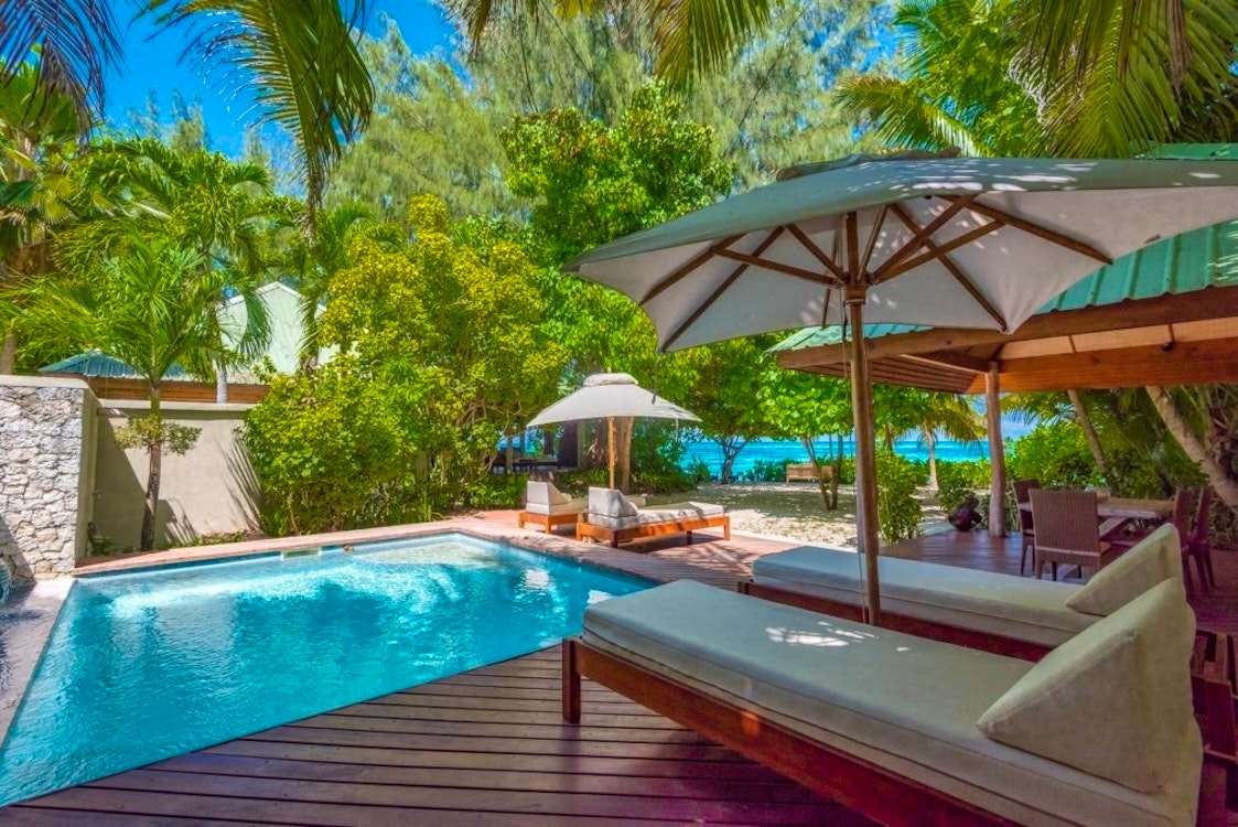 beach villa plunge pool at denis private island seychelles 