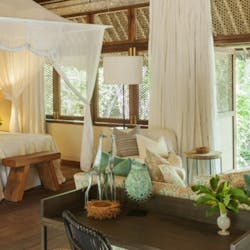 Bedroom in Papilio at Vamizi Island, Mozambique