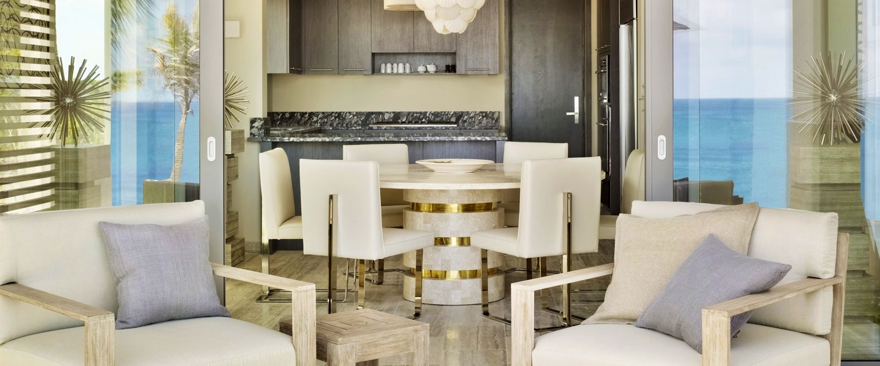 Patio and Kitchen Area at Four Seasons Anguilla Resort & Residences, Anguilla