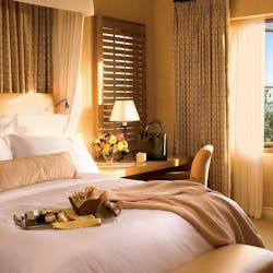 Villa master bedroom at The Resort At Pelican Hill, California