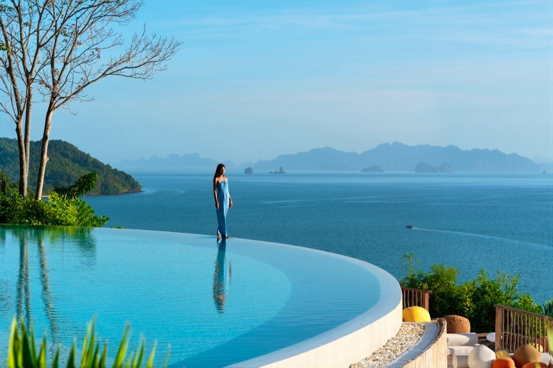 The Hilltop swimming pool, Six Senses Yao Noi, Thailand