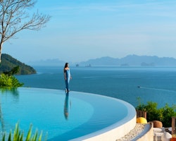 The Hilltop swimming pool, Six Senses Yao Noi, Thailand